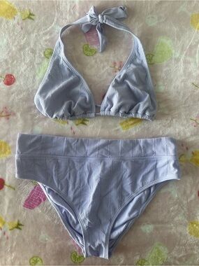 Ninety Lavender Ribbed Bikini